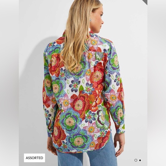 Magazine Luxurious bloom loose shirt - Picture 2 of 13